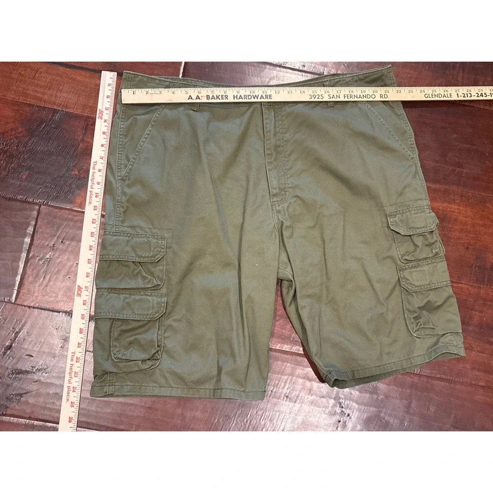 Wrangler Cargo Shorts Mens Size 42 Green Blue Authentics Relaxed Fit Bundle 2pk